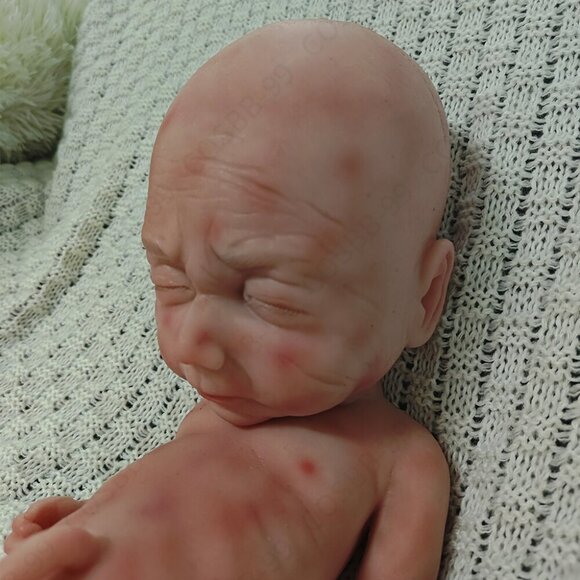 40cm Sleeping Preemie 3.63lbs Newborn Boy Platinum Silicone Reborn Baby Dolls US - Picture 4 of 12
